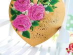 Decorative Painted Rose Plaque