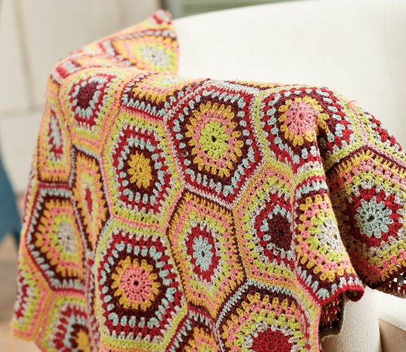 Hexagon Crochet Blanket