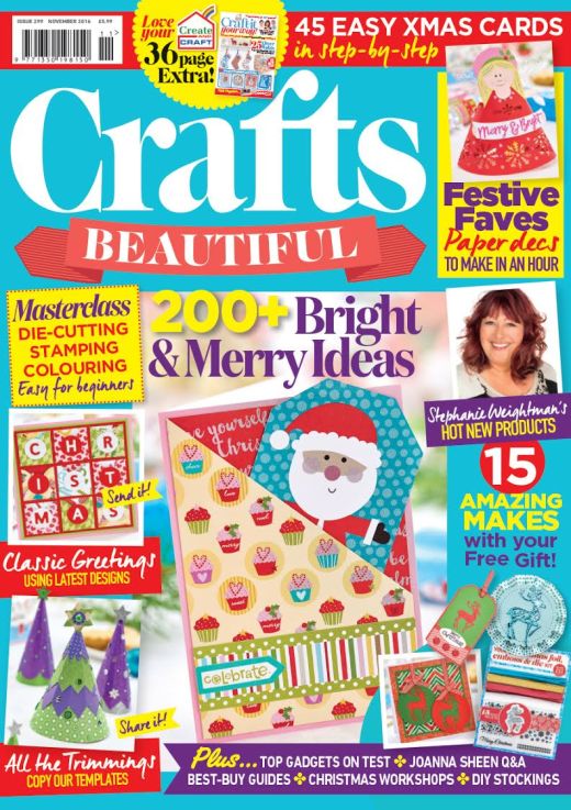 Crafts Beautiful November 2016 Issue 299 Template Pack