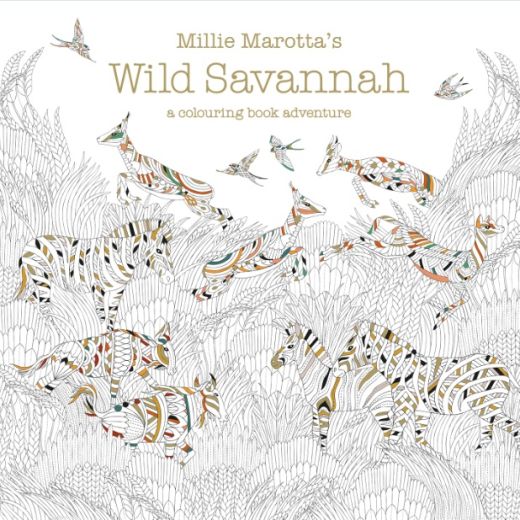 Wild Savannah Colouring In Page