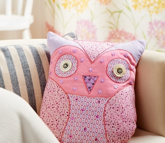 Owl Cushion Pattern & Applique Free Card Making Downloads Stitching
