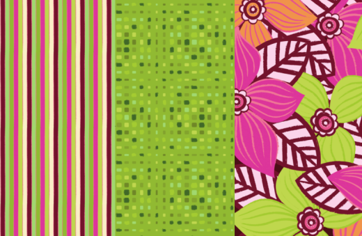 Alison Butler’s Bright Complementary Floral Papers