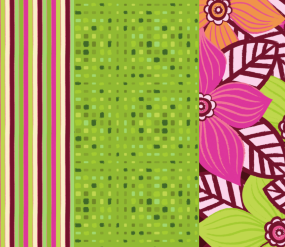 Alison Butler’s Bright Complementary Floral Papers