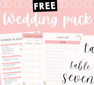 Wedding Planner + Table Numbers!