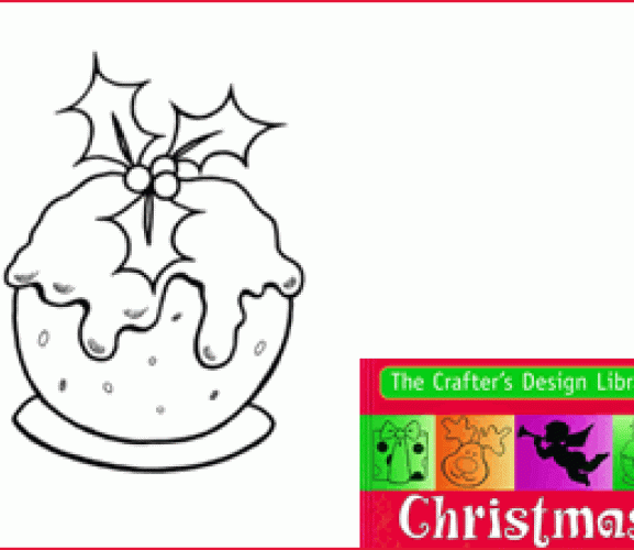 Traditional Christmas Pudding Free Digital Stamp