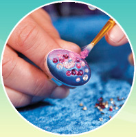 How to make gorgeous jewellery with Crystal Clay and pointed back crystals