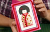 How to make kokeshi doll cards