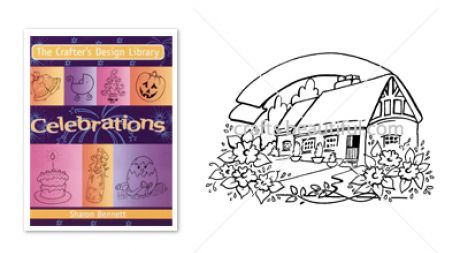 Country Cottage Free Digital Stamp Country Cottage Free Digital Stamp