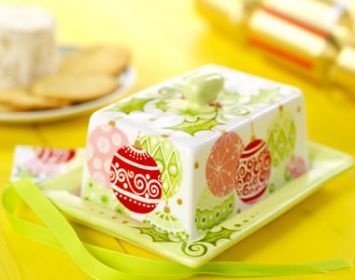 Painted Festive Ceramic Dish Painted Festive Ceramic Dish