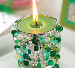 Beaded Candle