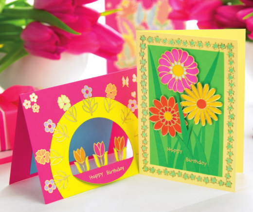 Bright Flowery Cards
