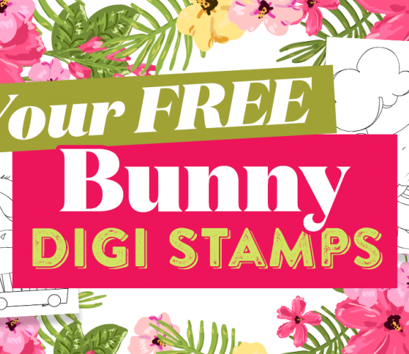Your Two FREE Bunny Digi Stamps