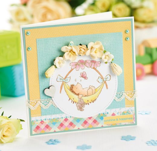 New Baby Card Free Craft Project Papercrafting Crafts Beautiful Magazine