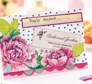 Colourful Garden Party Celebration Card and Runner