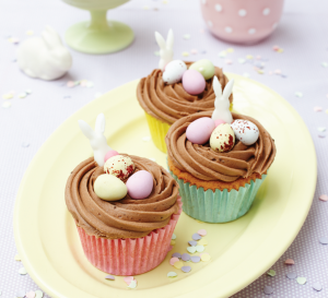 Chocolate Easter Nest Cupcakes