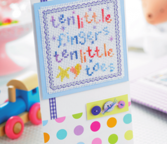 CrossStitch Chart for Baby’s Keepsakes Free Card Making Downloads