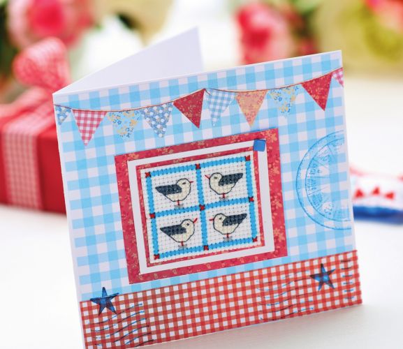 Cross-Stitch And Patchwork Gift Set - Free Card Making Downloads | Card