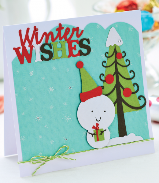 Die-Cut Winter Wishes Card