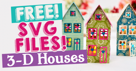 Download Free Svg Files 3 D Houses Free Card Making Downloads Card Making Digital Craft Crafts Beautiful Magazine