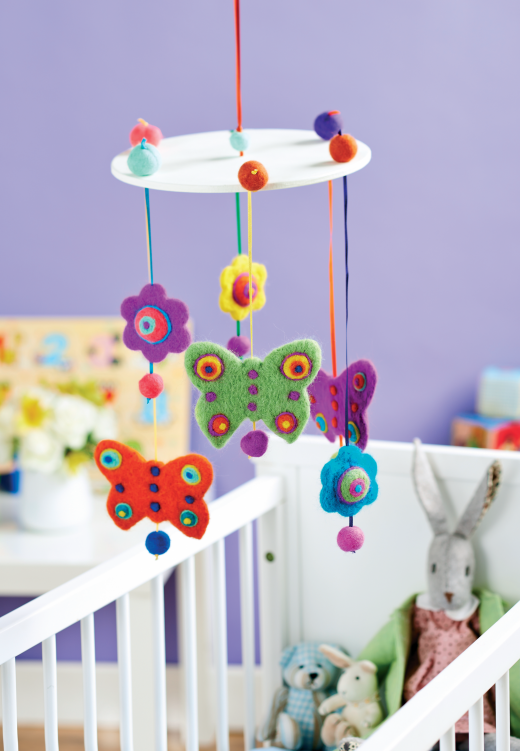 Felt Nursery Mobile Free Card Making Downloads More Crafts