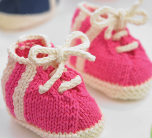 Knitted Baby Boots