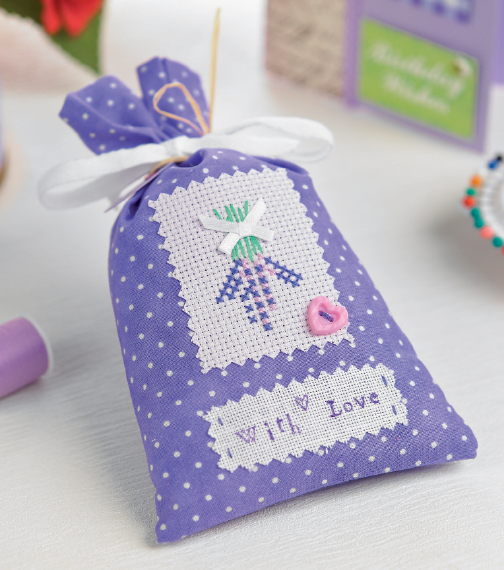 Lovely Lavender Bag Free Craft Project Stitching Crafts Beautiful