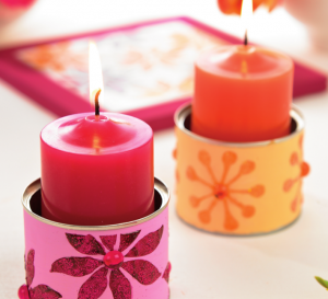 Painted Candle Votives