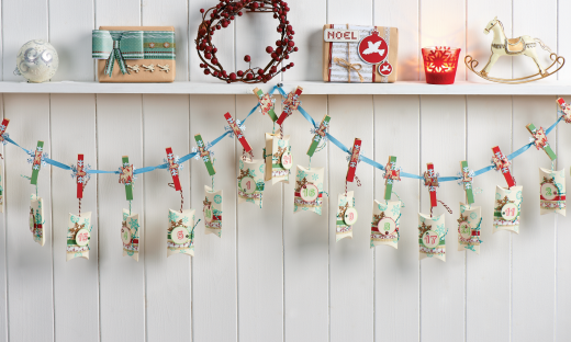 advent calendar pillow