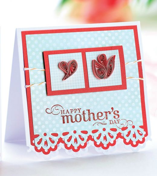 paper quilling mothers day cards