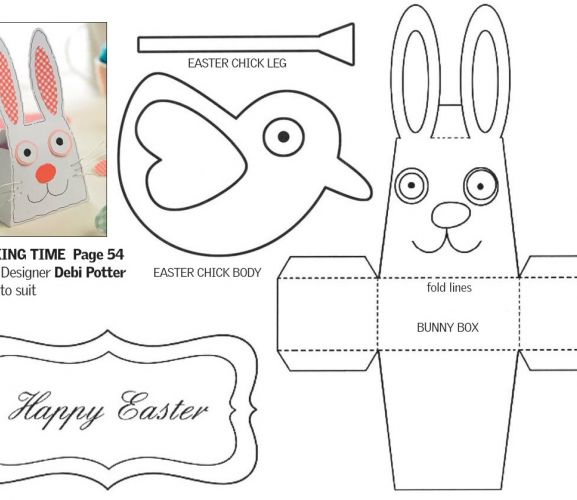 Springtime & Easter Papercraft Free Card Making Downloads Card