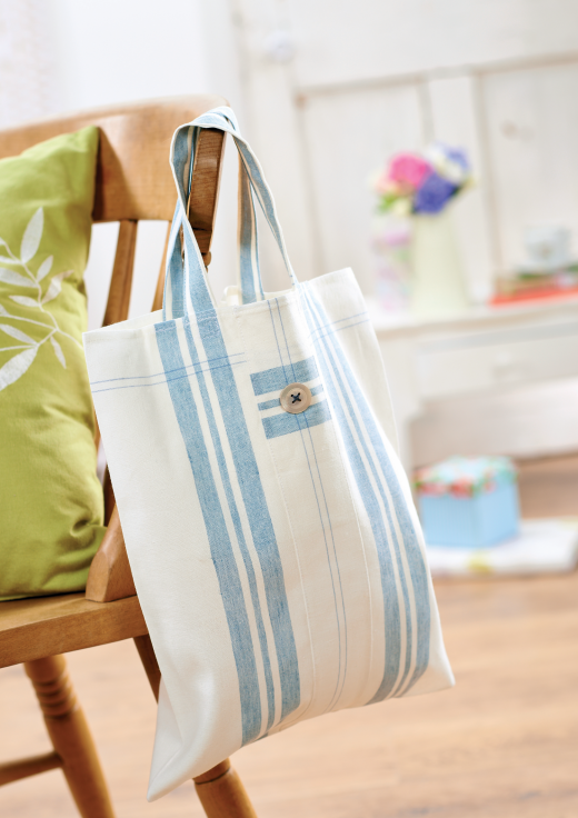 Tea Towel Tote Bag Free Craft Project Stitching Crafts Beautiful