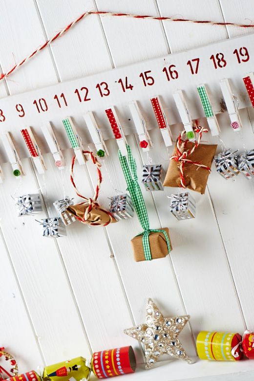 Wooden Peg Advent Calendar Free Craft Project More Crafts Crafts