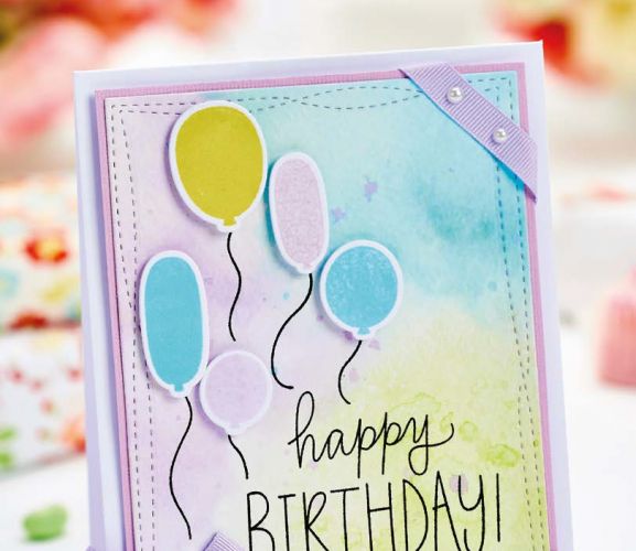 Balloon Wishes - Free Card Making Downloads | Ace-Downloads | Digital ...