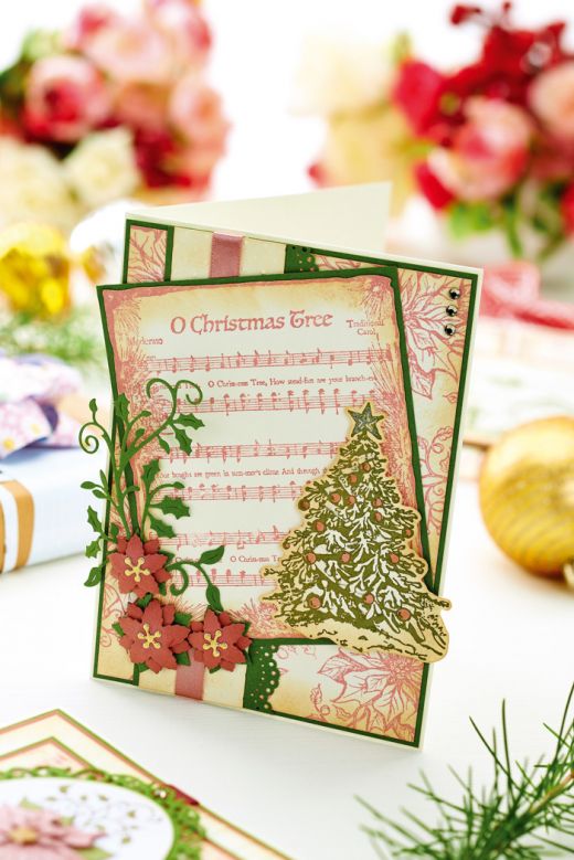 Musical Christmas Card Free Craft Project Papercrafting Crafts