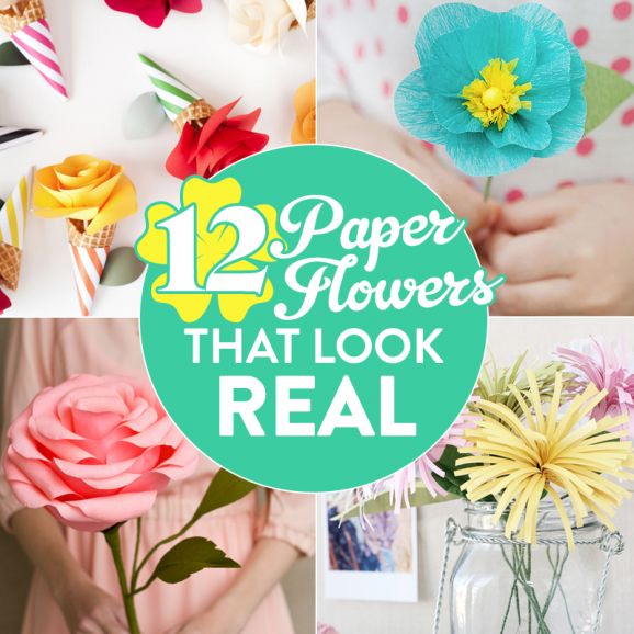 12 Paper Flowers That Look Real Blog Crafts Beautiful Magazine
