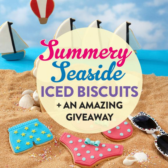 Summery Seaside Iced Biscuits (+ An Amazing Giveaway!)
