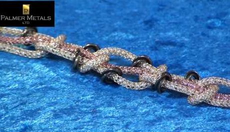 How to Make a Chain Bracelet using Silver Silk