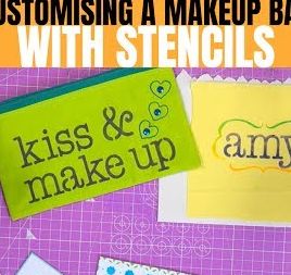 Customising a Makeup Bag with Stencils Customising a Makeup Bag with Stencils