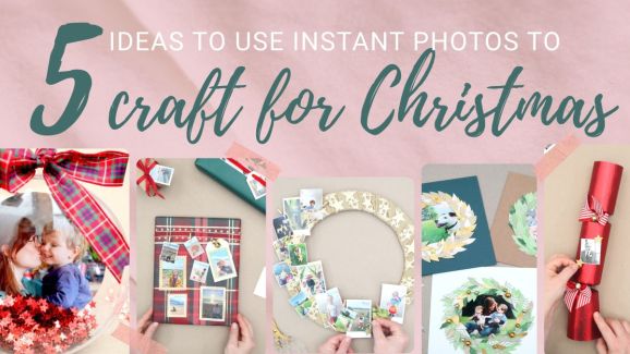 5 Ideas to Use Instant Photos to Craft for Christmas