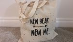 Make a New Year Cotton Tote Bag with Silhouette
