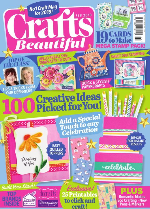 Crafts Beautiful February 2019 Issue 329 Template Pack