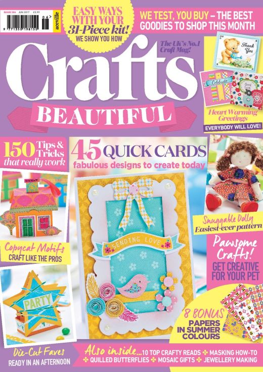 Crafts Beautiful June 2017 Issue 306 Template Pack