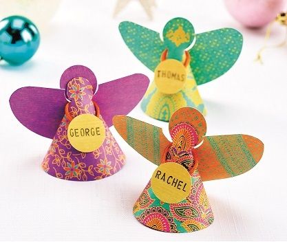 Handmade Christmas Paper Angels