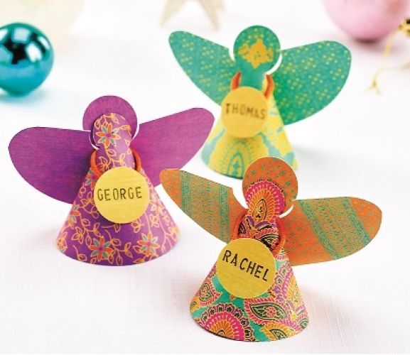 Handmade Christmas Paper Angels