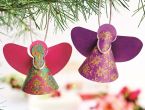 Handmade Christmas Paper Angels