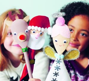 Christmas Wooden Spoon Puppets