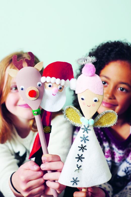 Christmas Wooden Spoon Puppets