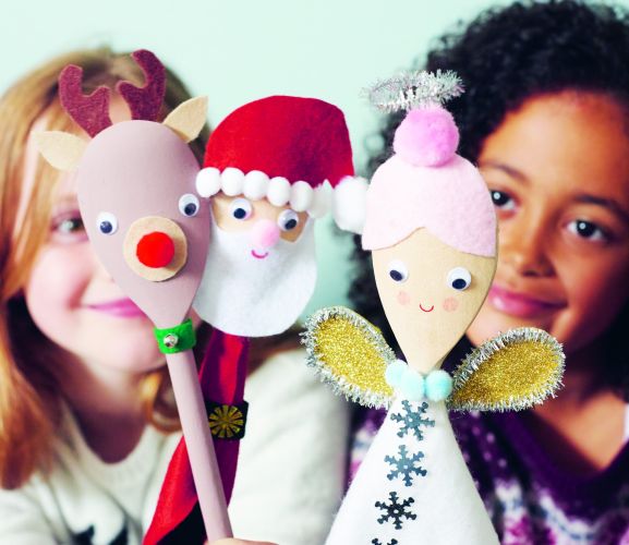 Christmas Wooden Spoon Puppets