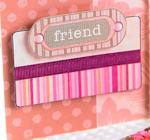 Polka Dot Pink Friend Card