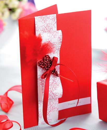 Beaded Heart & Feather Valentine’s Gift Box & Card